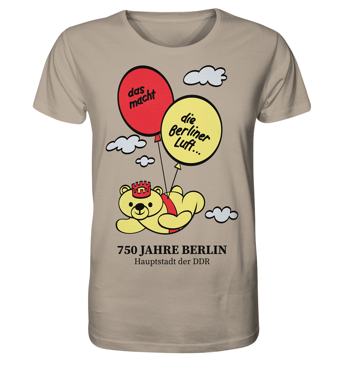 ORGANIC BIO SHIRT UNISEX • 750 JAHRE BERLIN - HAUPTSTADT DER DDR