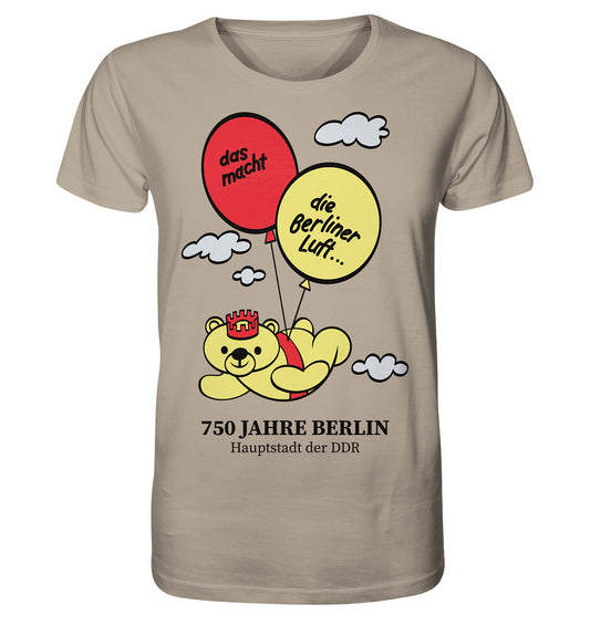 ORGANIC BIO SHIRT UNISEX • 750 JAHRE BERLIN - HAUPTSTADT DER DDR