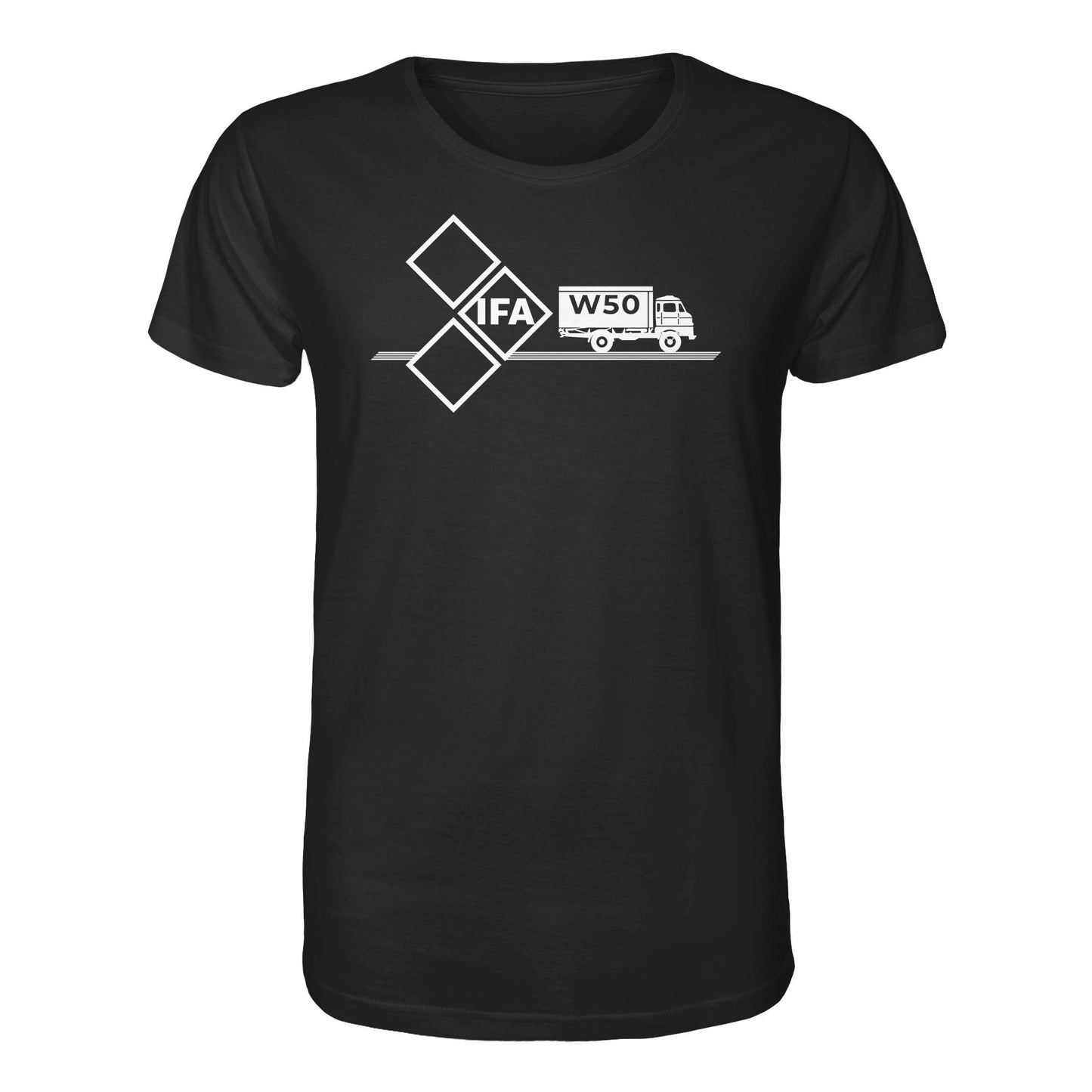DDR Ostalgie Bio-Shirt Unisex • IFA W50 (ORIGINAL SCHILD)