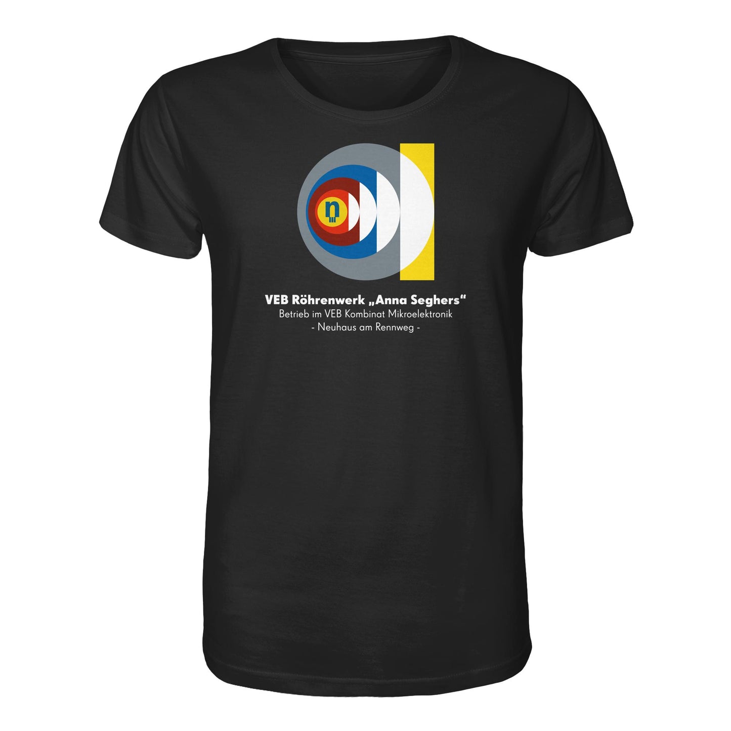 DDR Ostalgie Bio-Shirt Unisex • VEB RÖHRENWERK ANNA SEGHERS - NEUHAUS