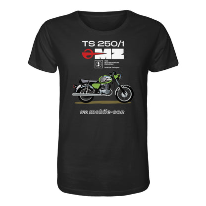 ORGANIC BIO SHIRT UNISEX • MZ TS 250 GRÜN (ORIGINAL DDR-PLAKAT)