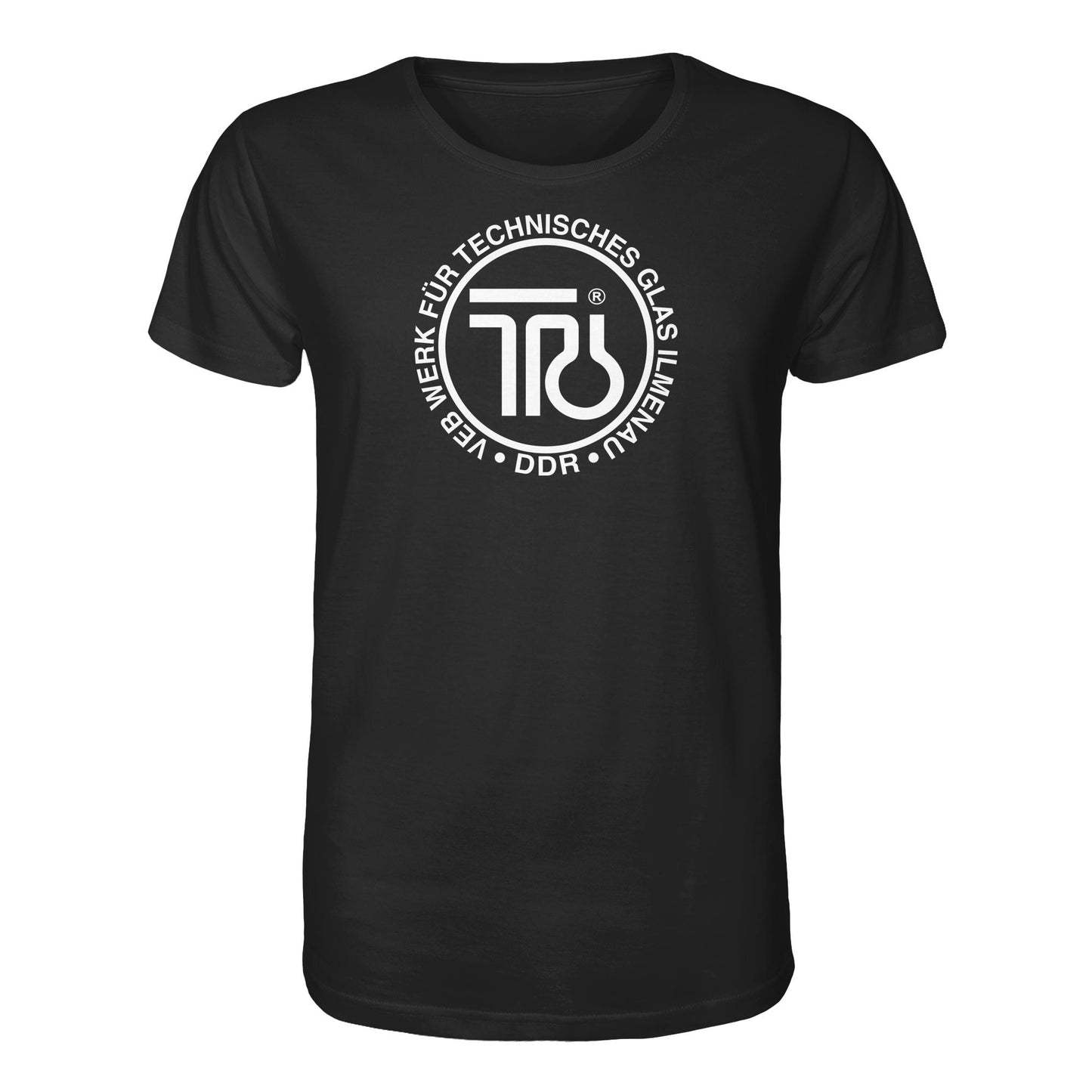 DDR Ostalgie Bio-Shirt Unisex • VEB WERK FÜR TECHNISCHES GLAS ILMENAU