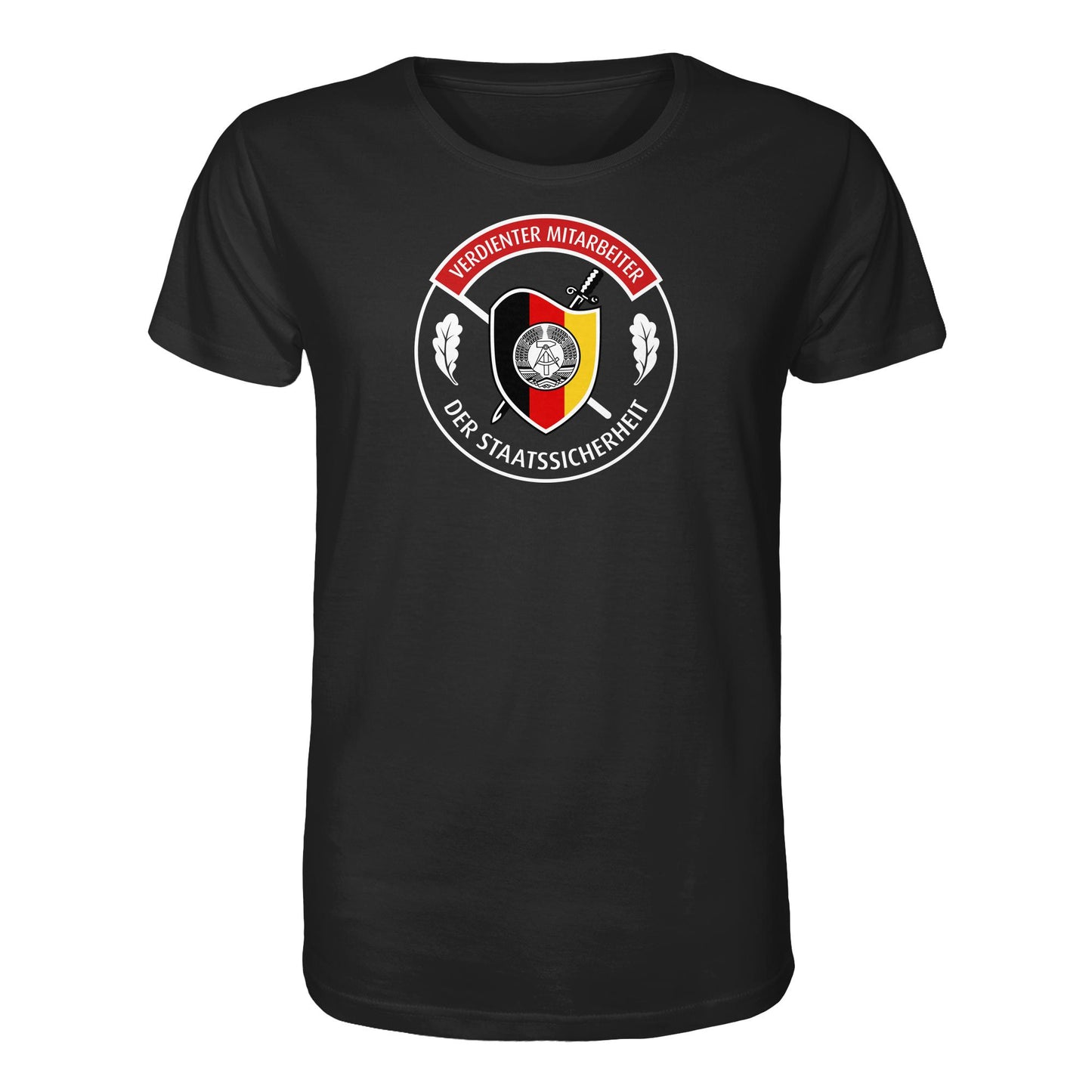 DDR Ostalgie Bio-Shirt Unisex • VERDIENTER MITARBEITER DER STAATSSICHERHEIT (ORIGINAL ORDEN)