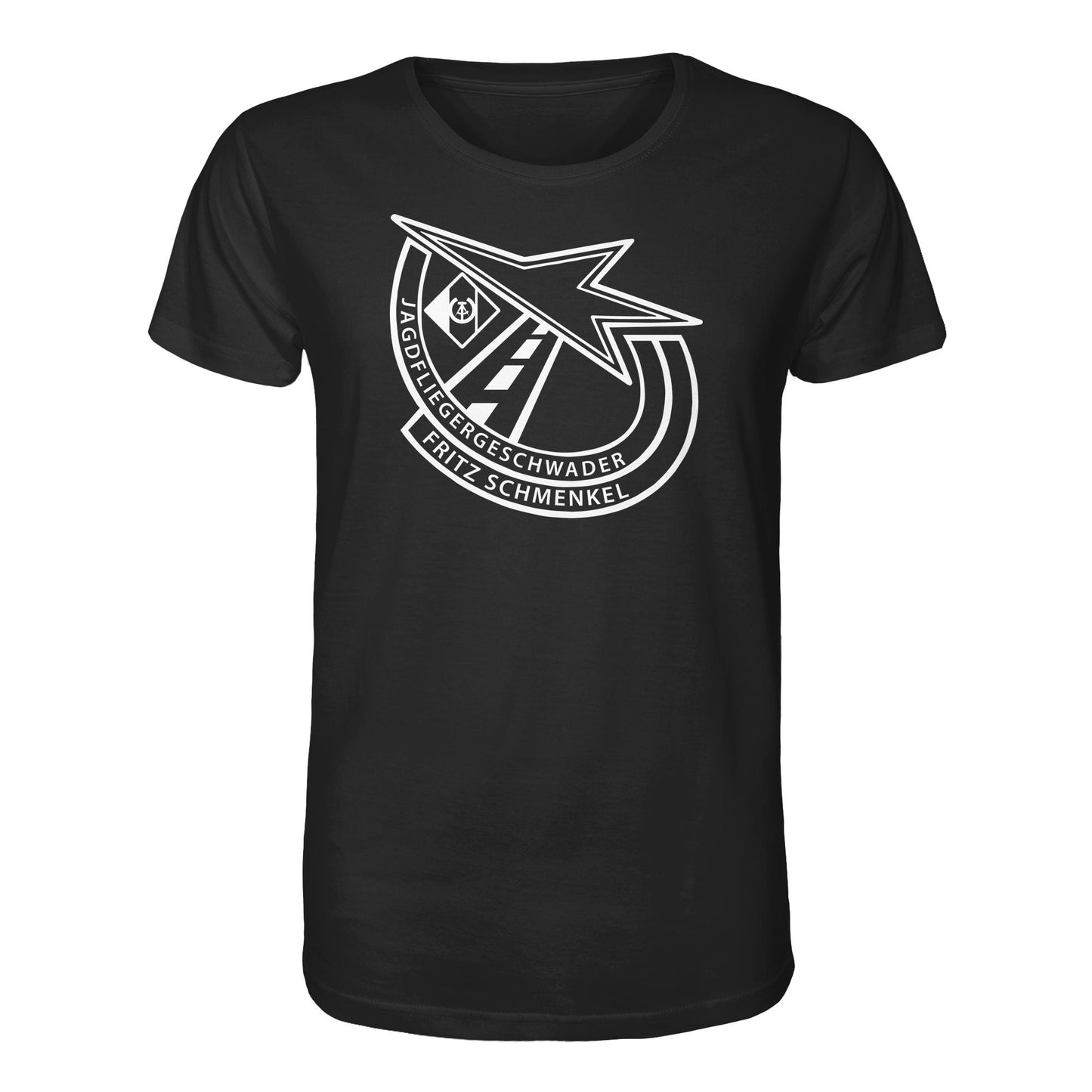 DDR Ostalgie Bio-Shirt Unisex • NVA EMBLEM - GESCHWADER FRITZ SCHMENKEL