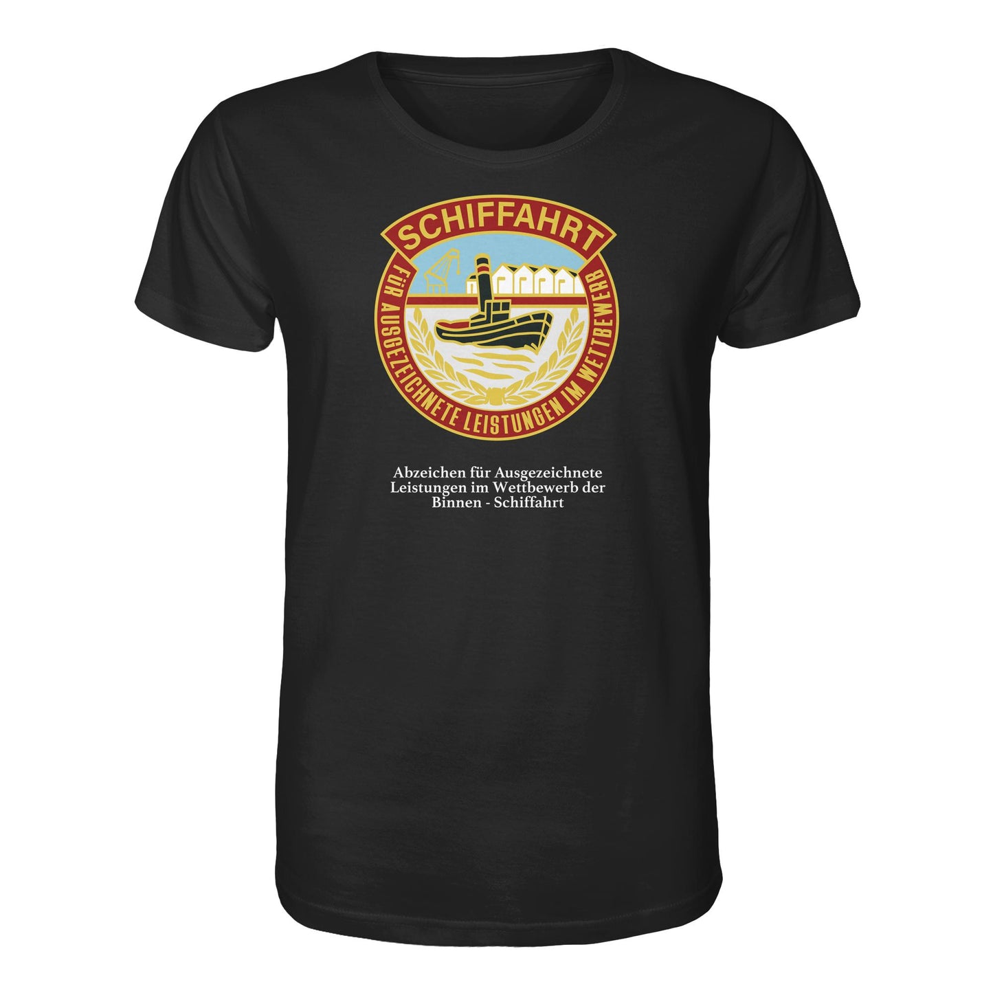 ORGANIC BIO SHIRT UNISEX • BINNEN-SCHIFFAHRT - ABZEICHEN FÜR AUSGEZEICHNETE LEISTUNGEN
