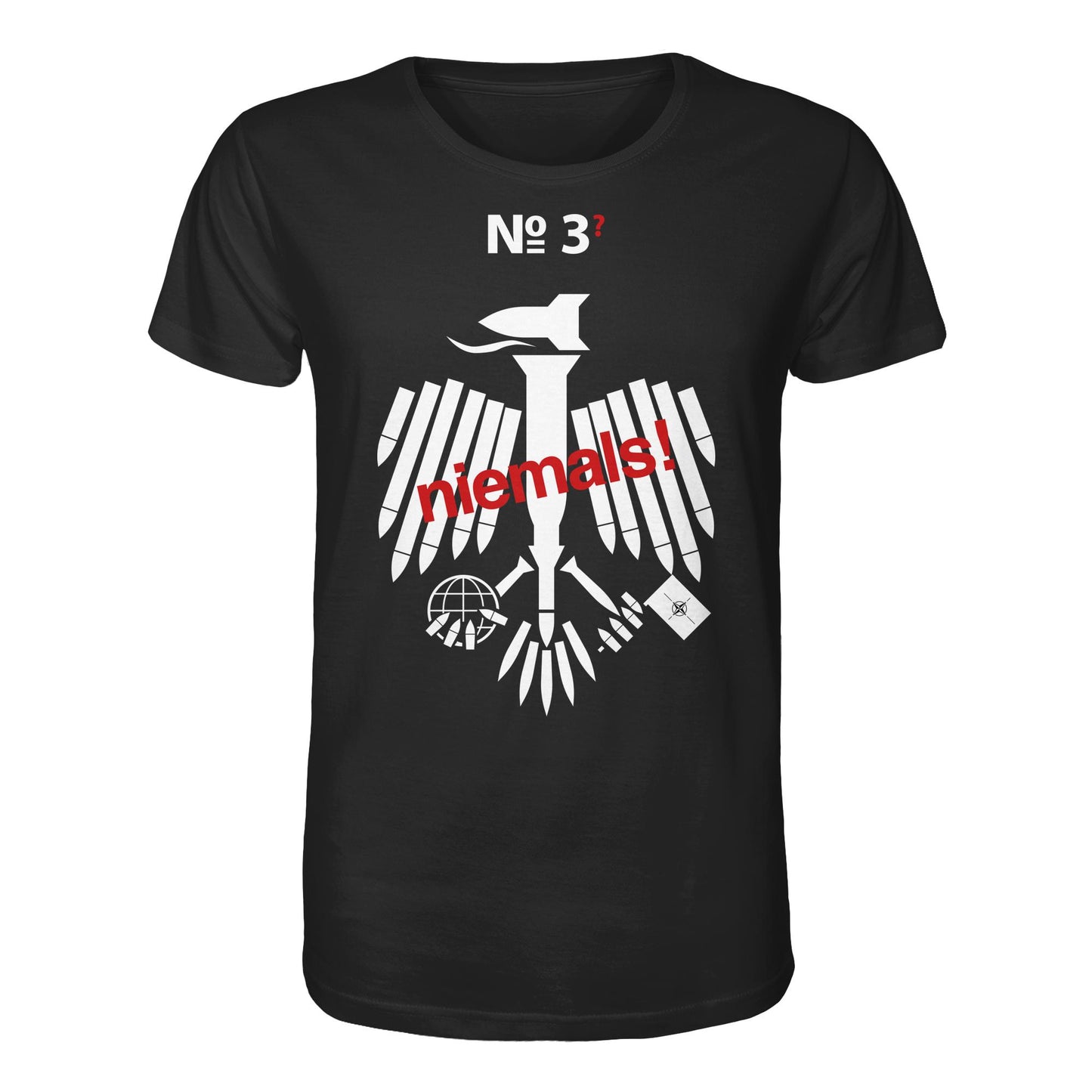 DDR Ostalgie Bio-Shirt Unisex • 3. WELTKRIEG NIEMALS! ANTI-NATO (ORIGINAL POSTER)