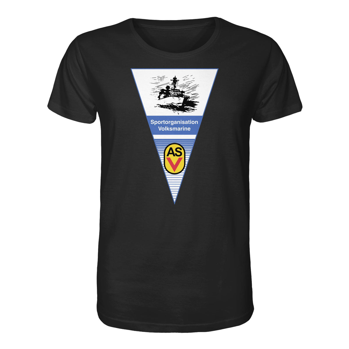 DDR Ostalgie Bio-Shirt Unisex •  ASV SPORTORGANISATION VOLKSMARINE