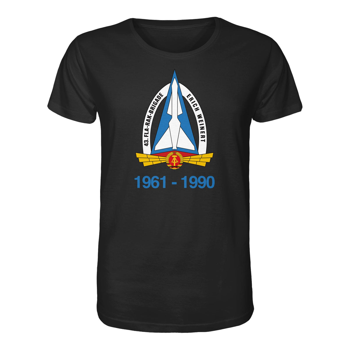 DDR Ostalgie Bio-Shirt Unisex • 43. FLA-RAK-BRIGADE ERICH WEINERT