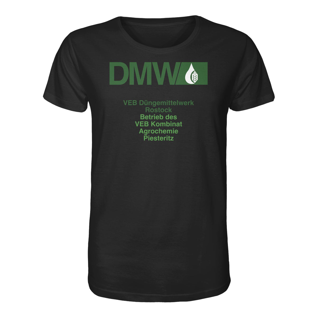 DDR Ostalgie Bio-Shirt Unisex • VEB DÜNGEMITTELWERK ROSTOCK