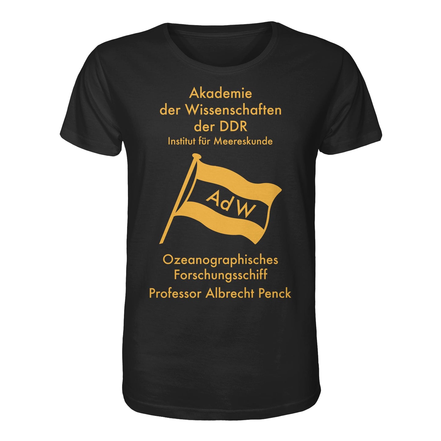 DDR Ostalgie Bio-Shirt Unisex • OZEONOGRAPHISCHES FORSCHUNGSSCHIFF ALBRECHT PENCK