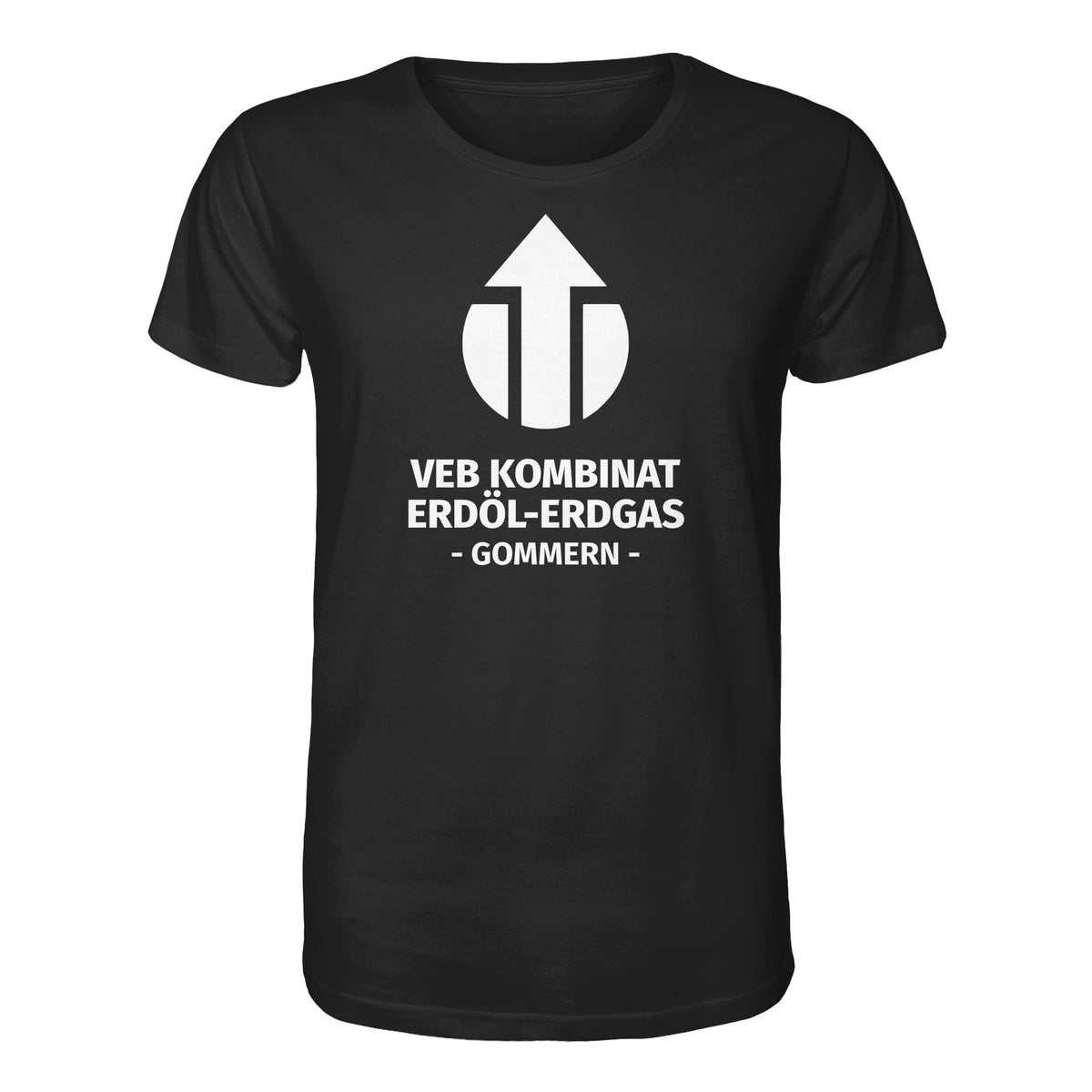 DDR Ostalgie Bio-Shirt Unisex • VEB KOMBINAT ERDÖL-ERDGAS GOMMERN