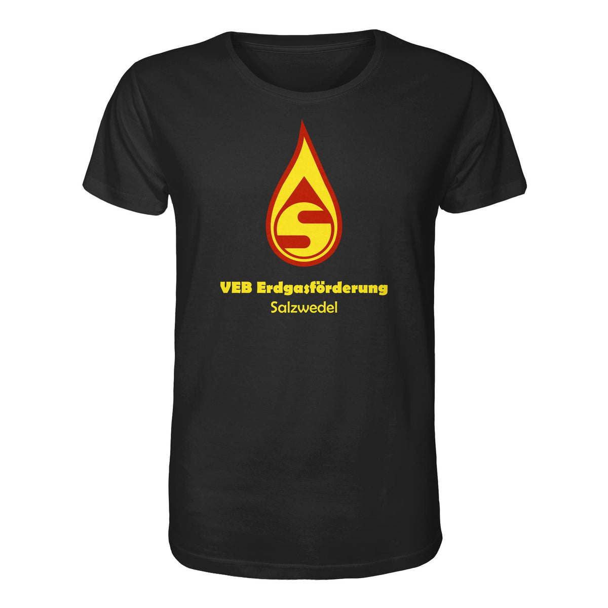 DDR Ostalgie Bio-Shirt Unisex • VEB ERDGASFÖRDERUNG SALZWEDEL