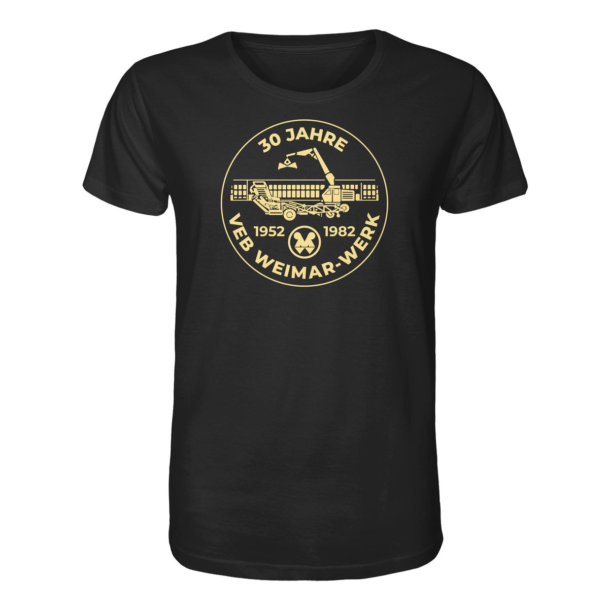 DDR Ostalgie Bio-Shirt Unisex • 30 JAHRE VEB WEIMAR-WERK