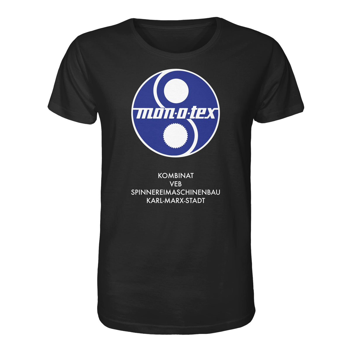 DDR Ostalgie Bio-Shirt Unisex • MONOTEX VEB KOMBINAT SPINNEREIMASCHINENBAU KARL-MARX-STADT