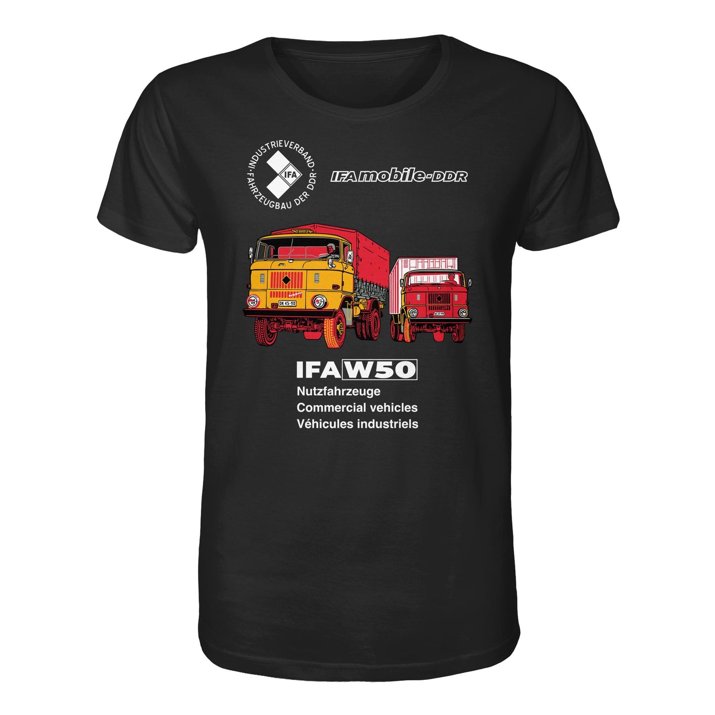 DDR Ostalgie Bio-Shirt Unisex • IFA W50 (ORIGINAL POSTER)