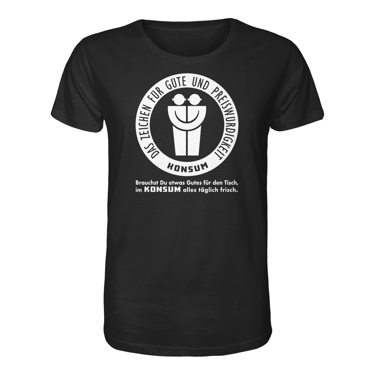 DDR Ostalgie Bio-Shirt Unisex • KONSUM - DAS ZEICHEN FÜR GÜTE UND PREISWÜRDIGKEIT