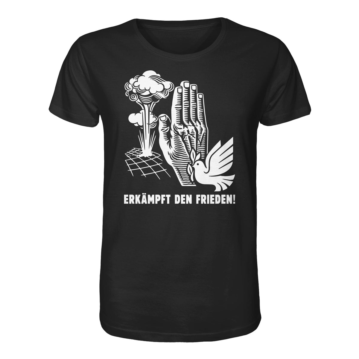DDR Ostalgie Bio-Shirt Unisex • ERKÄMPFT DEN FRIEDEN! (ORIGINAL-PLAKAT)