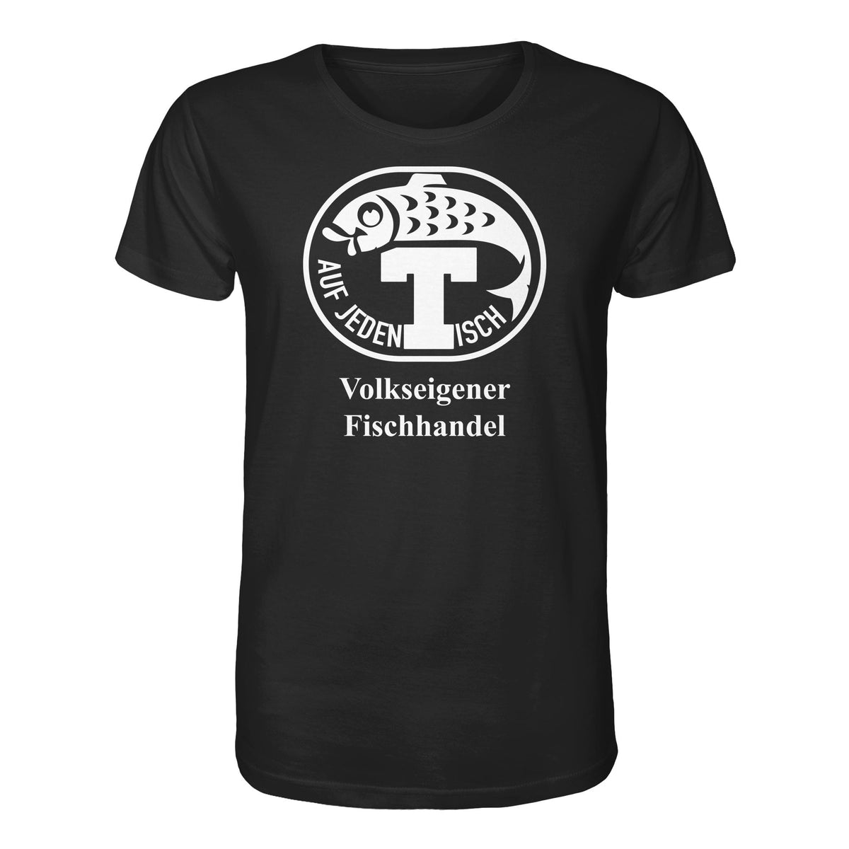 DDR Ostalgie Bio-Shirt Unisex • VEB VOLKSEIGENER FISCHHANDEL