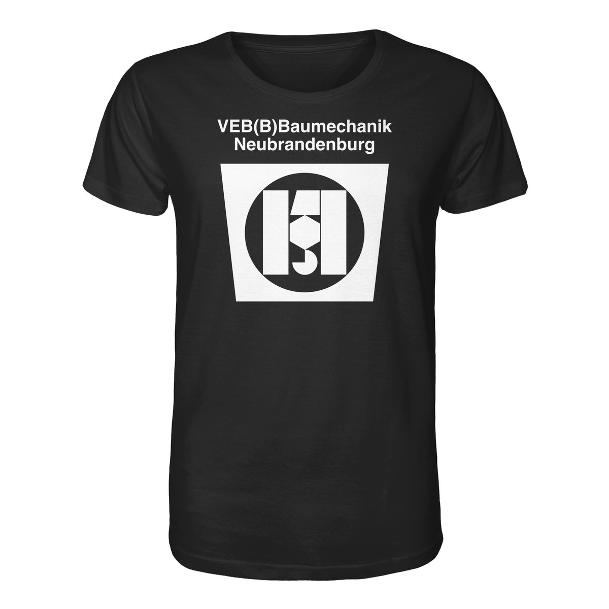 DDR Ostalgie Bio-Shirt Unisex • VEB BAUMECHANIK NEUBRANDENBURG
