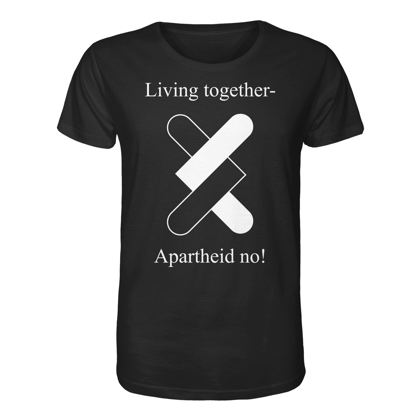 DDR Ostalgie Bio-Shirt Unisex • APARTHEID NO! (ORIGINAL POSTER)