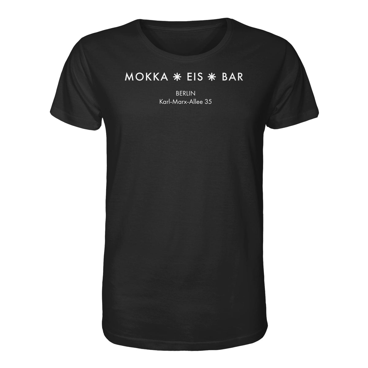 DDR Ostalgie Bio-Shirt Unisex • MOKKA EIS BAR BERLIN (ORIGINAL SEITENLOGO)