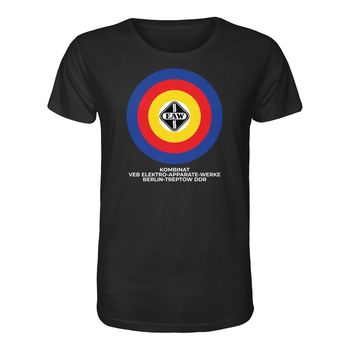 DDR Ostalgie Bio-Shirt Unisex • VEB ELEKTRO-APPARATE-WERKE BERLIN-TREPTOW