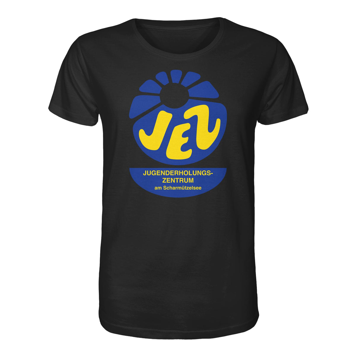 DDR Ostalgie Bio-Shirt Unisex • JEZ - JUGENDERHOLUNGSZENTRUM SCHARMÜTZELSEE