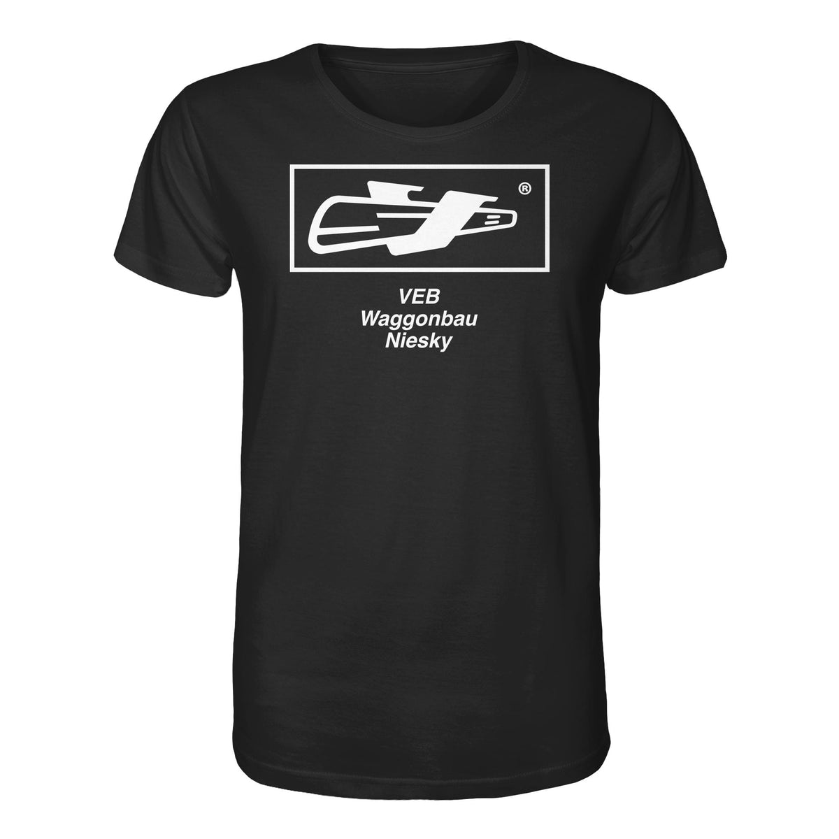 DDR Ostalgie Bio-Shirt Unisex • VEB WAGGONBAU NIESKY