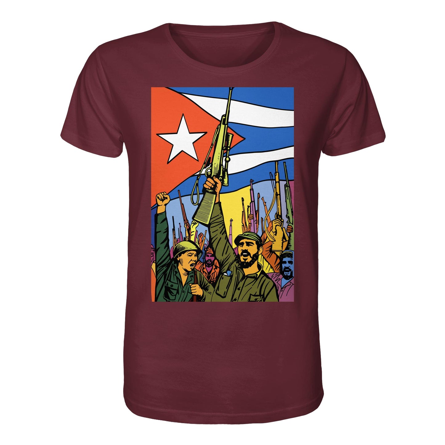 DDR Ostalgie Bio-Shirt Unisex • KUBANISCHE REVOLUTION (ORIGINAL POSTER)