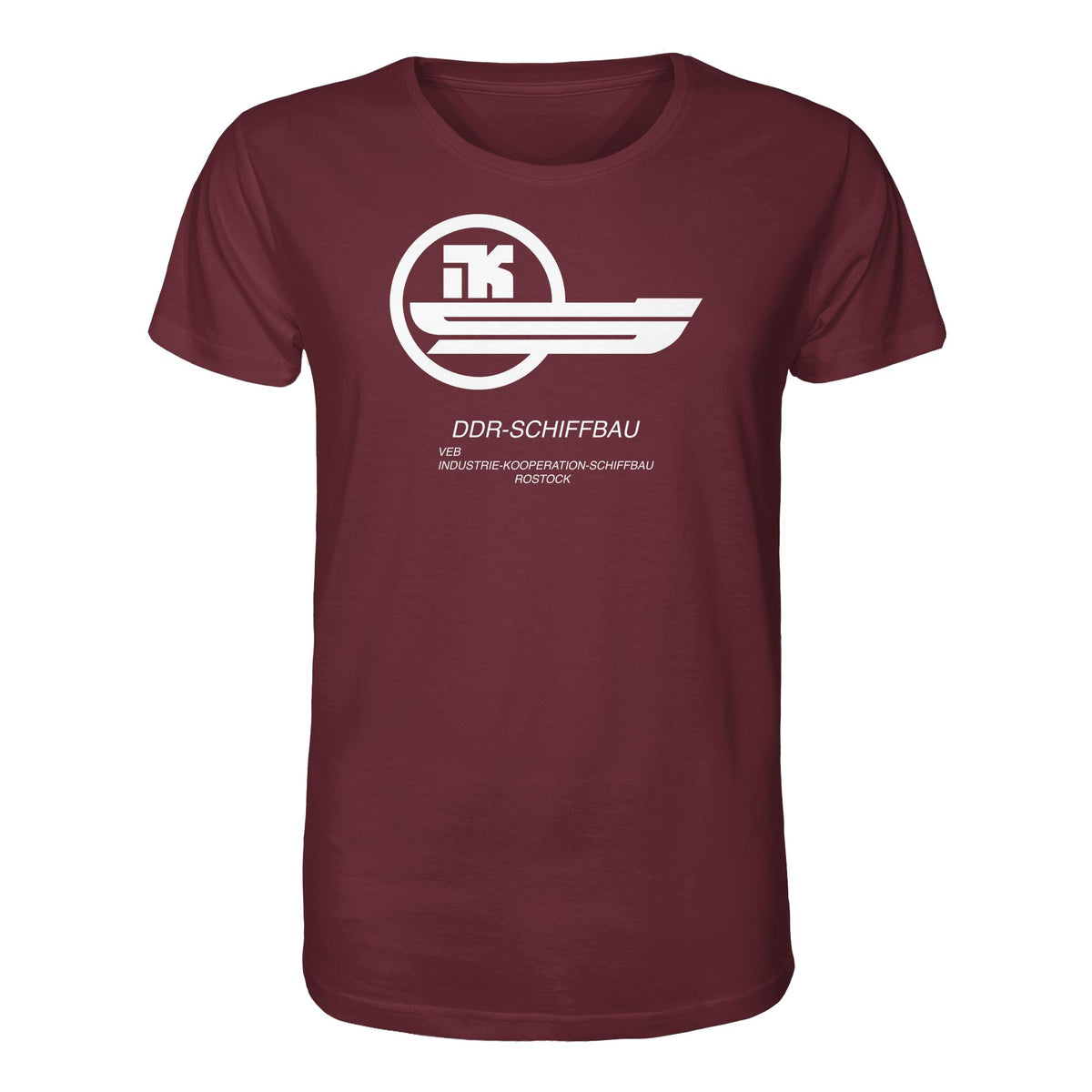 DDR Ostalgie Bio-Shirt Unisex • VEB INDUSTRIE-KOOPERATION SCHIFFBAU ROSTOCK
