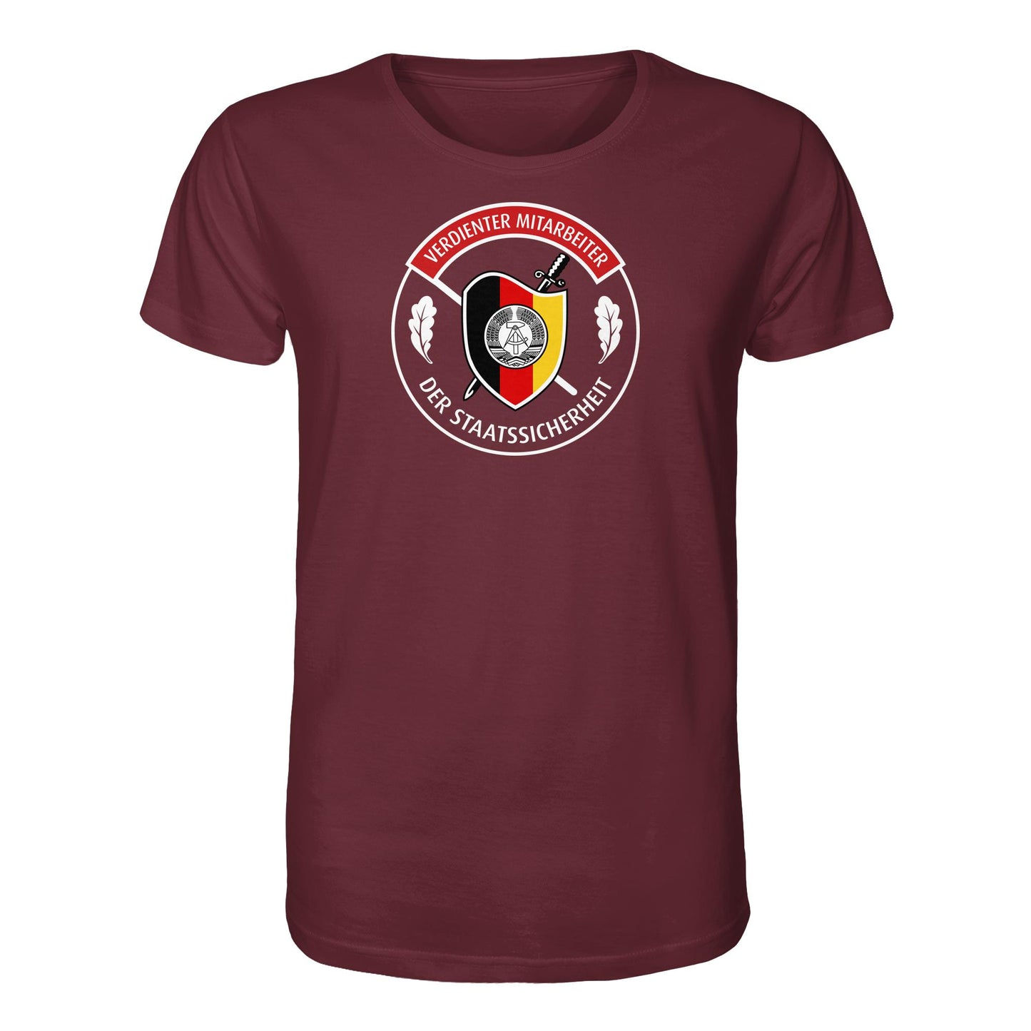 DDR Ostalgie Bio-Shirt Unisex • VERDIENTER MITARBEITER DER STAATSSICHERHEIT (ORIGINAL ORDEN)