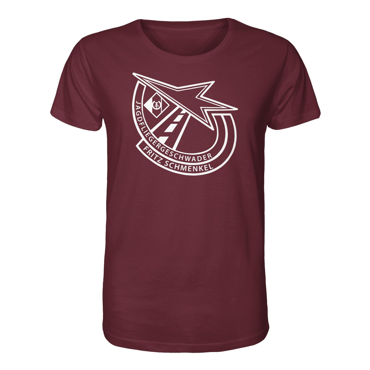 DDR Ostalgie Bio-Shirt Unisex • NVA EMBLEM - GESCHWADER FRITZ SCHMENKEL