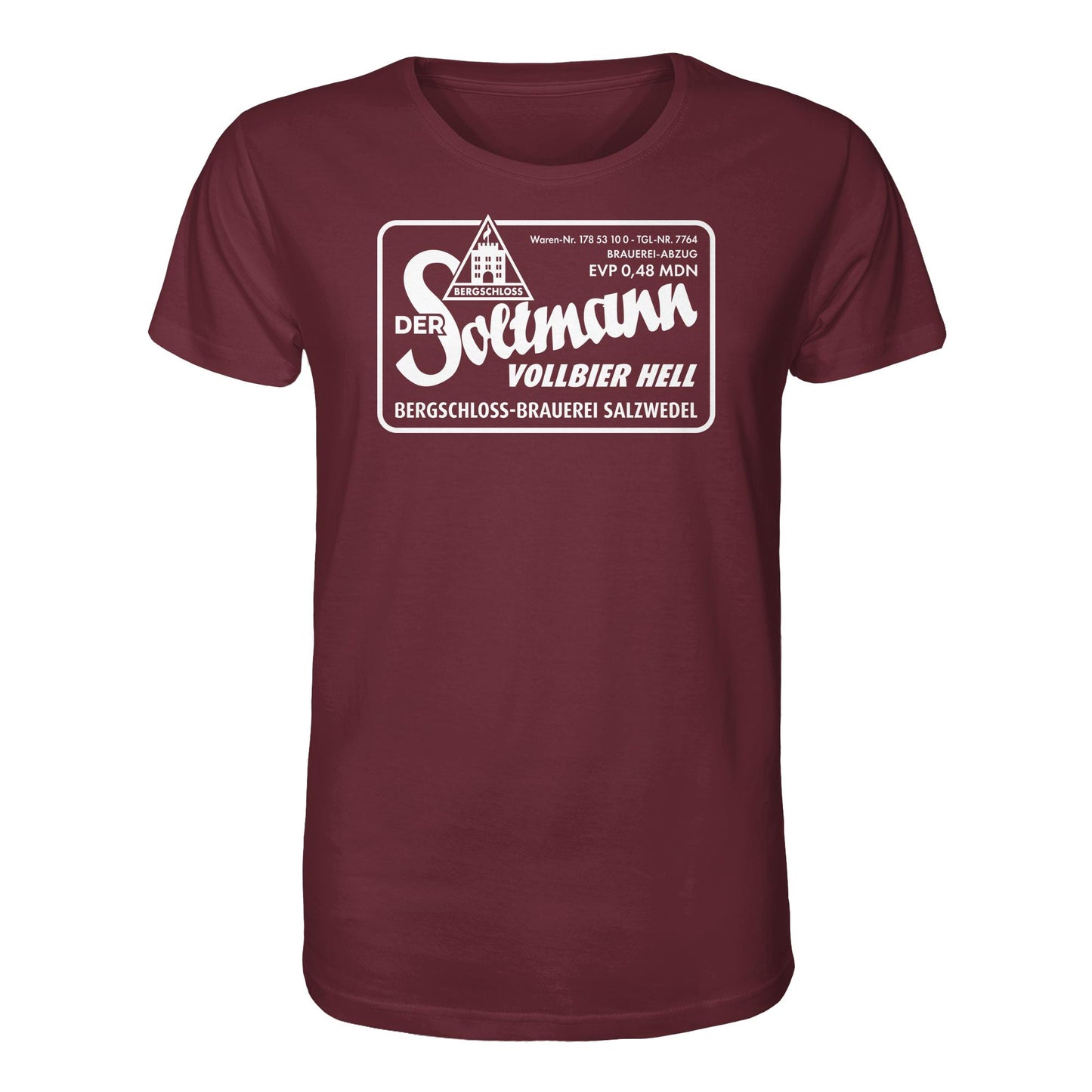 ORGANIC BIO SHIRT UNISEX • BERGSCHLOSS SALZWEDEL SOLTMANN BIERE