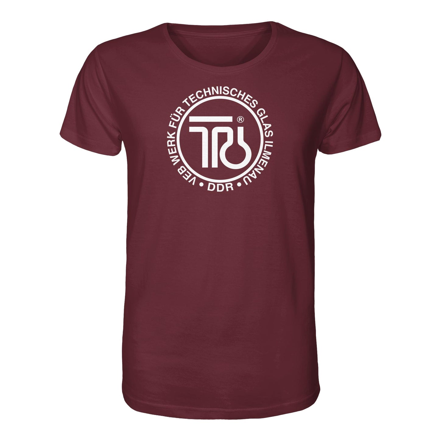 DDR Ostalgie Bio-Shirt Unisex • VEB WERK FÜR TECHNISCHES GLAS ILMENAU