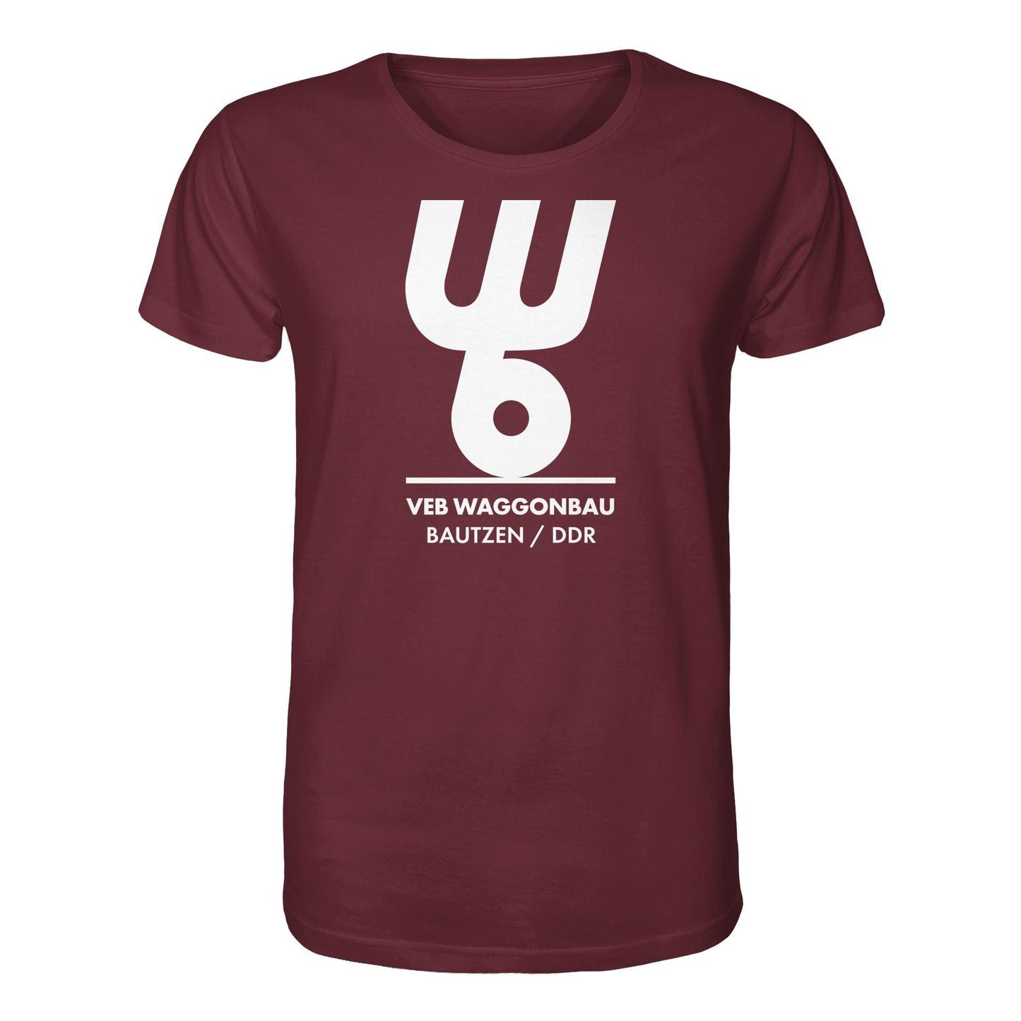 DDR Ostalgie Bio-Shirt Unisex • VEB WAGGONBAU BAUTZEN