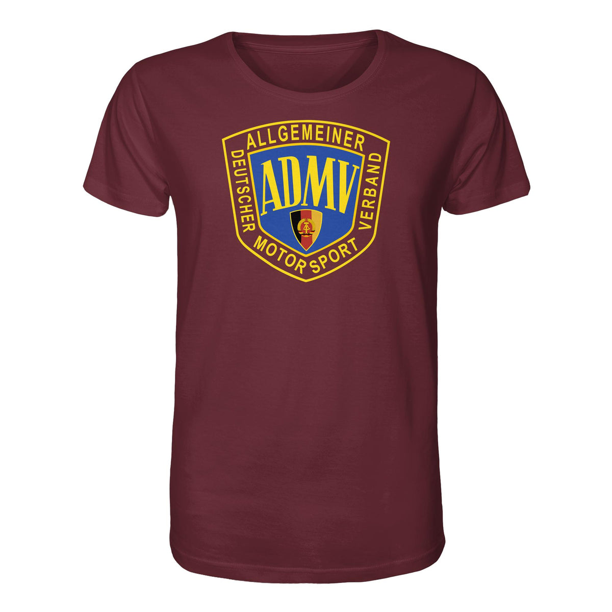 DDR Ostalgie Bio-Shirt Unisex • ADMV MOTORSPORTVERBAND DER DDR