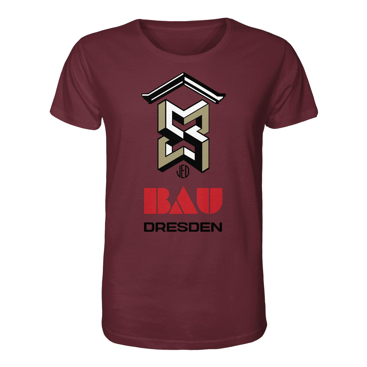 DDR Ostalgie Bio-Shirt Unisex • VEB BAU DRESDEN