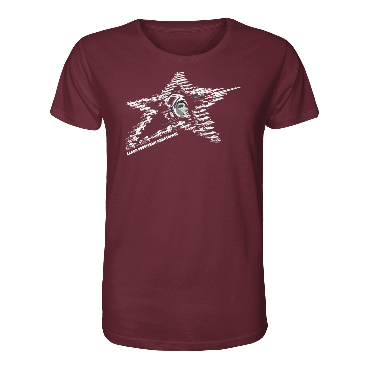 DDR Ostalgie Bio-Shirt Unisex • JURI GAGARIN - RUHM DEN SOWJETISCHEN FLIEGERN!