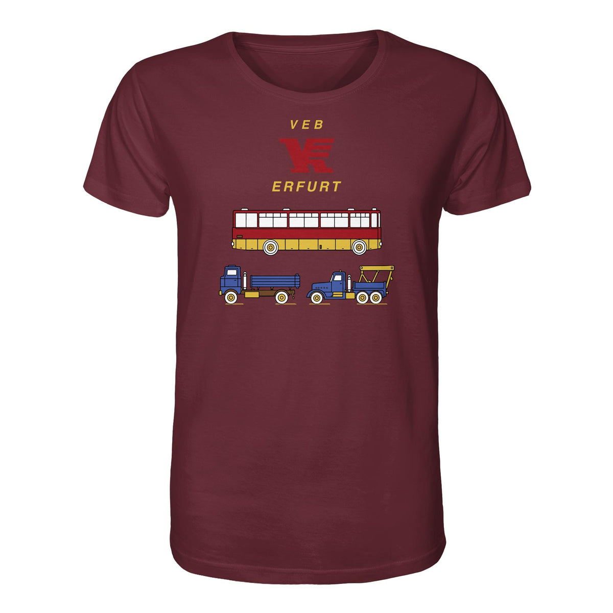 DDR Ostalgie Bio-Shirt Unisex • VEB VERKEHRSKOMBINAT ERFURT