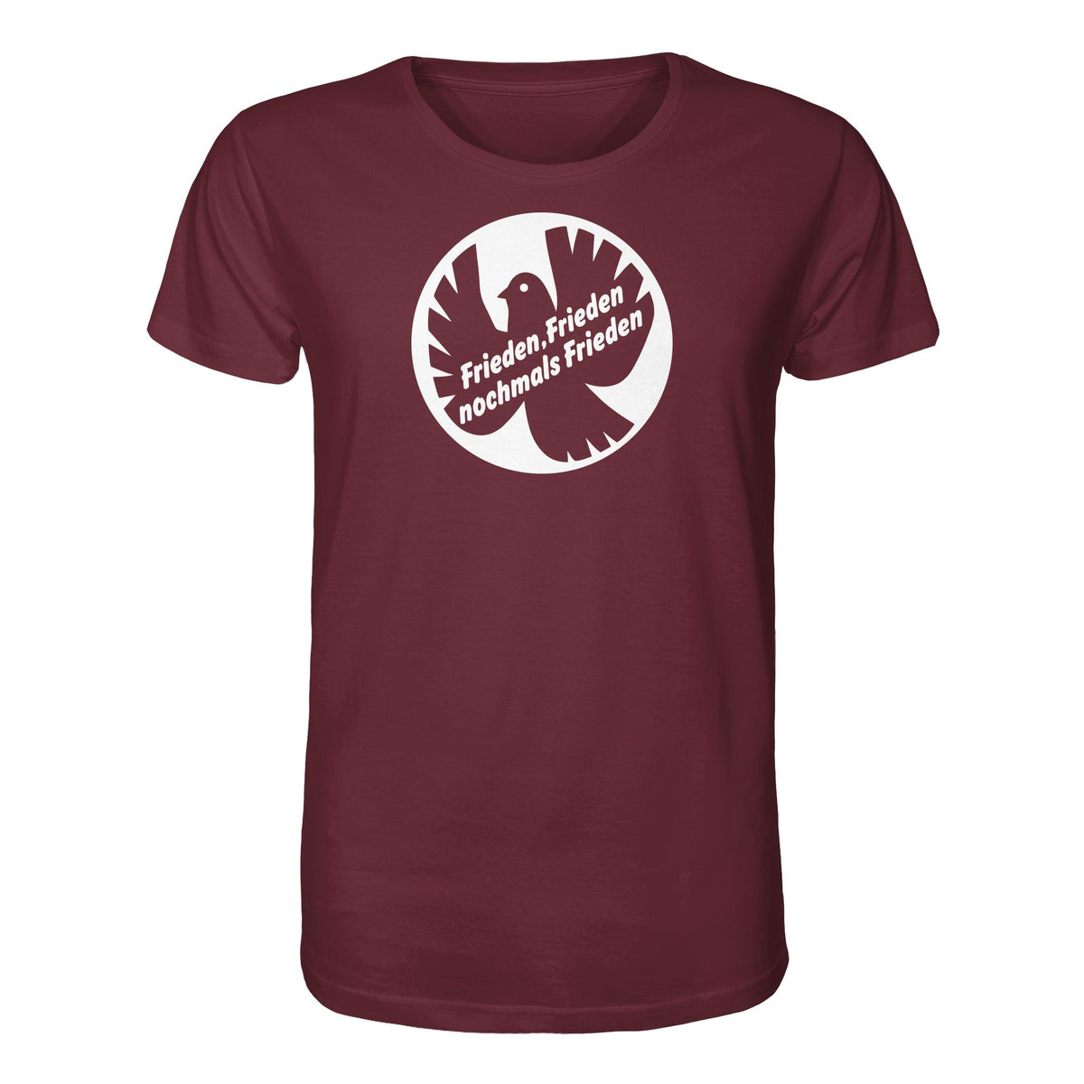 DDR Ostalgie Bio-Shirt Unisex • FRIEDEN, FRIEDEN NOCHMALS FRIEDEN (ORIGINAL BANNER)