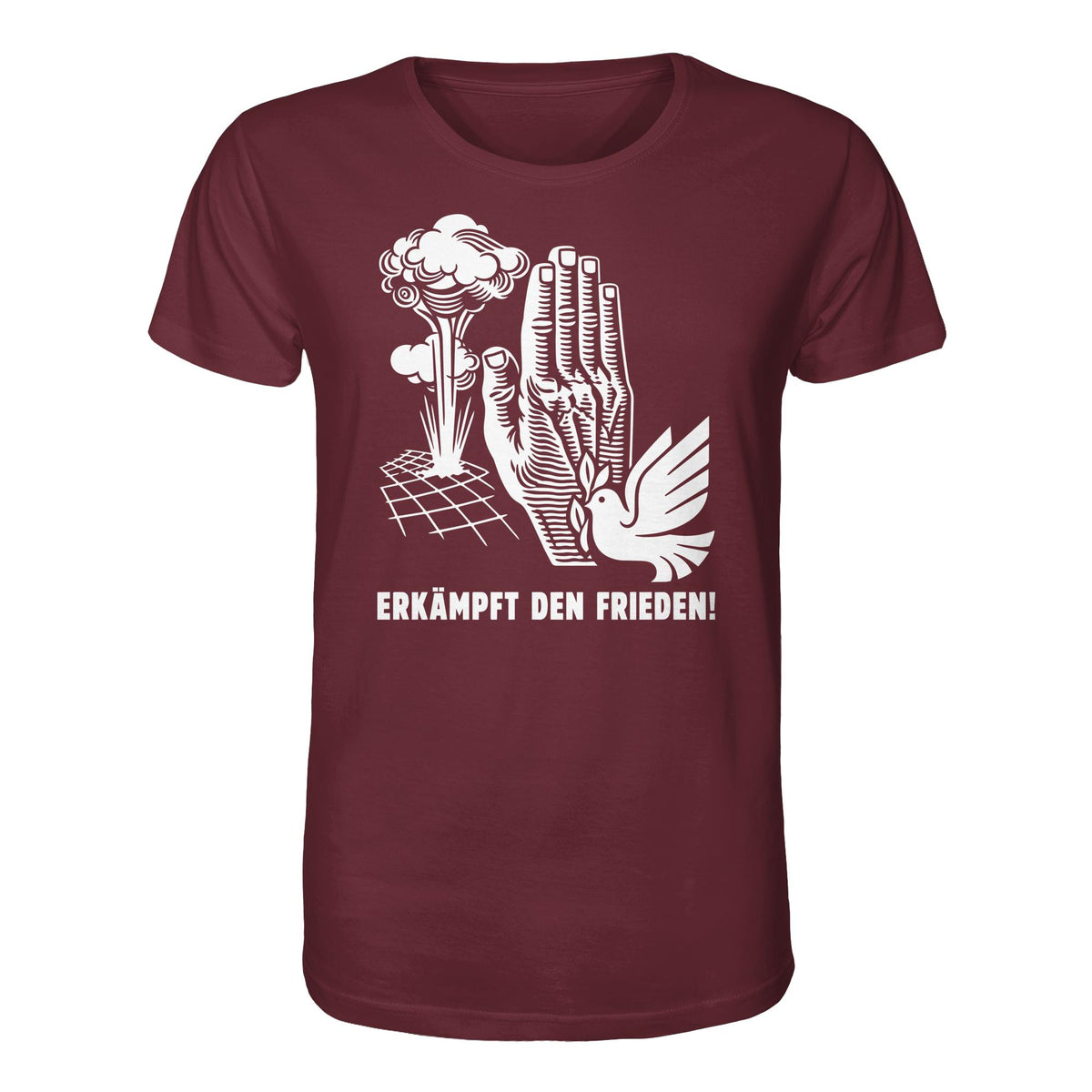 DDR Ostalgie Bio-Shirt Unisex • ERKÄMPFT DEN FRIEDEN! (ORIGINAL-PLAKAT)