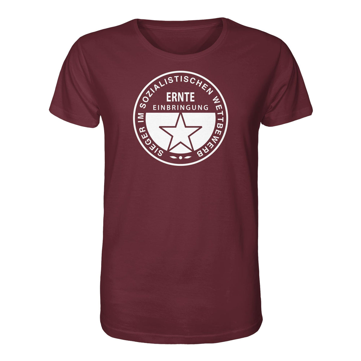 DDR Ostalgie Bio-Shirt Unisex • ERNTE-EINBRINGUNG - SIEGER (ORIGINAL-MEDAILLE)