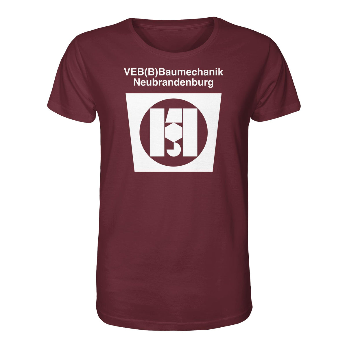 DDR Ostalgie Bio-Shirt Unisex • VEB BAUMECHANIK NEUBRANDENBURG
