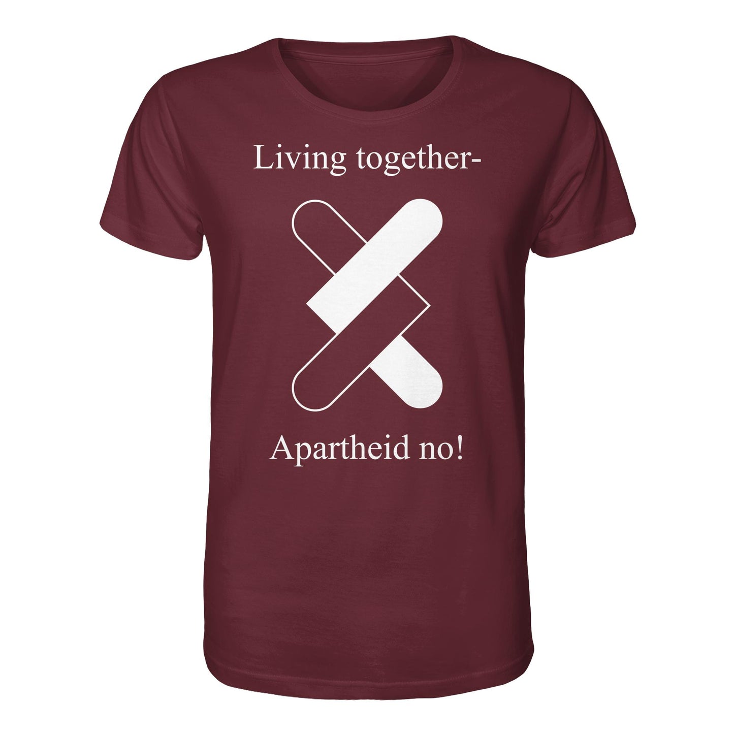 DDR Ostalgie Bio-Shirt Unisex • APARTHEID NO! (ORIGINAL POSTER)