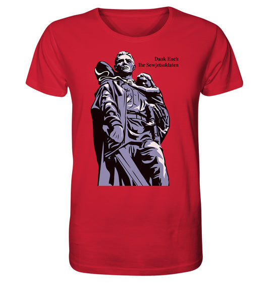ORGANIC BIO SHIRT UNISEX • DANK EUCH IHR SOWJETSOLDATEN (DDR ORIGINAL-PLAKAT)