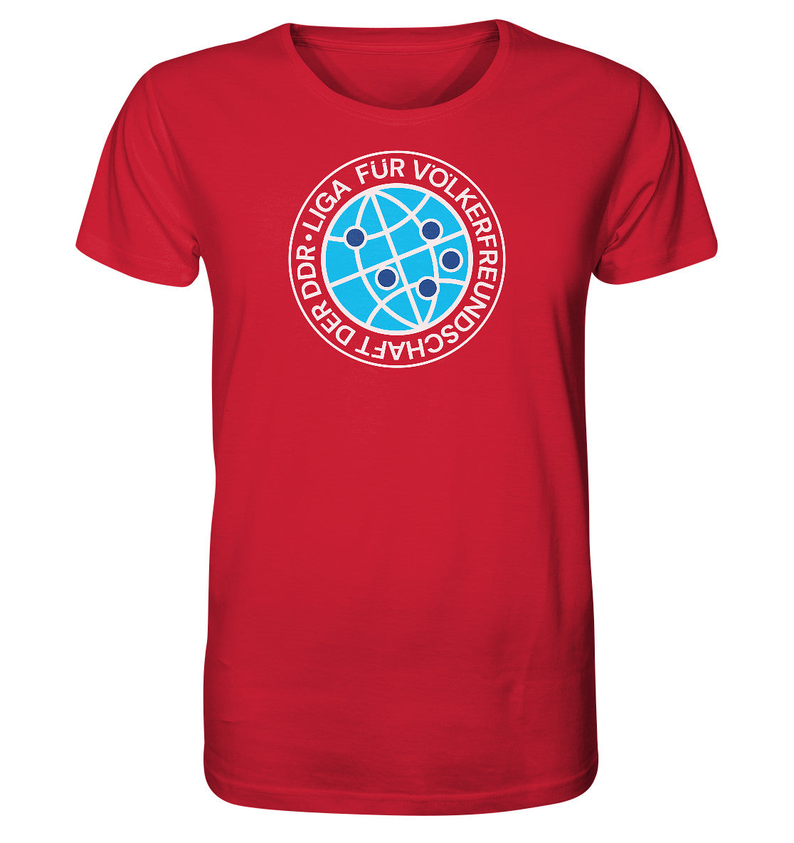 ORGANIC BIO SHIRT UNISEX • LIGA FÜR VÖLKERFREUNDSCHAFT DER DDR