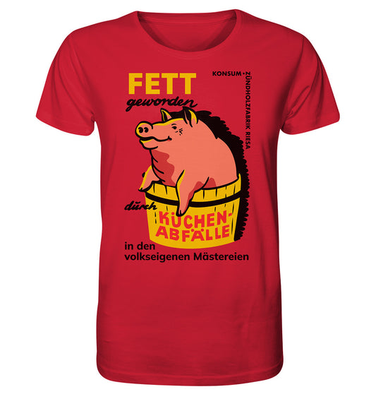 ORGANIC BIO SHIRT UNISEX • RIESA - FETT GEWORDEN DURCH KÜCHENABFÄLLE