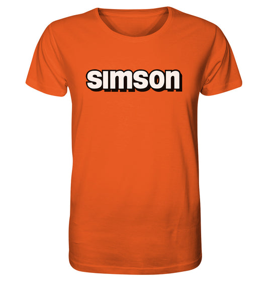 ORGANIC BIO SHIRT UNISEX • SIMSON - SCHRIFTZUG