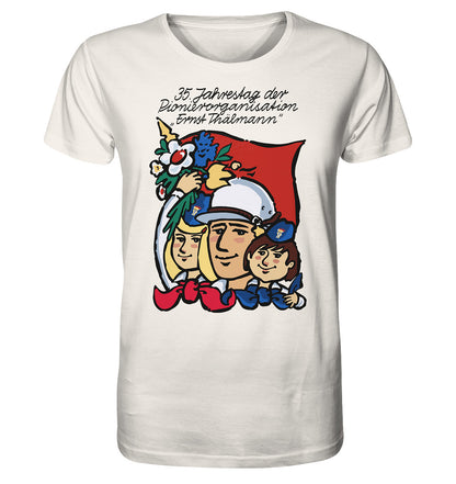 ORGANIC BIO SHIRT UNISEX • 35 JAHRE PIONIERORGANISATION ERNST THÄLMANN (ORIGINAL DDR-PLAKAT)