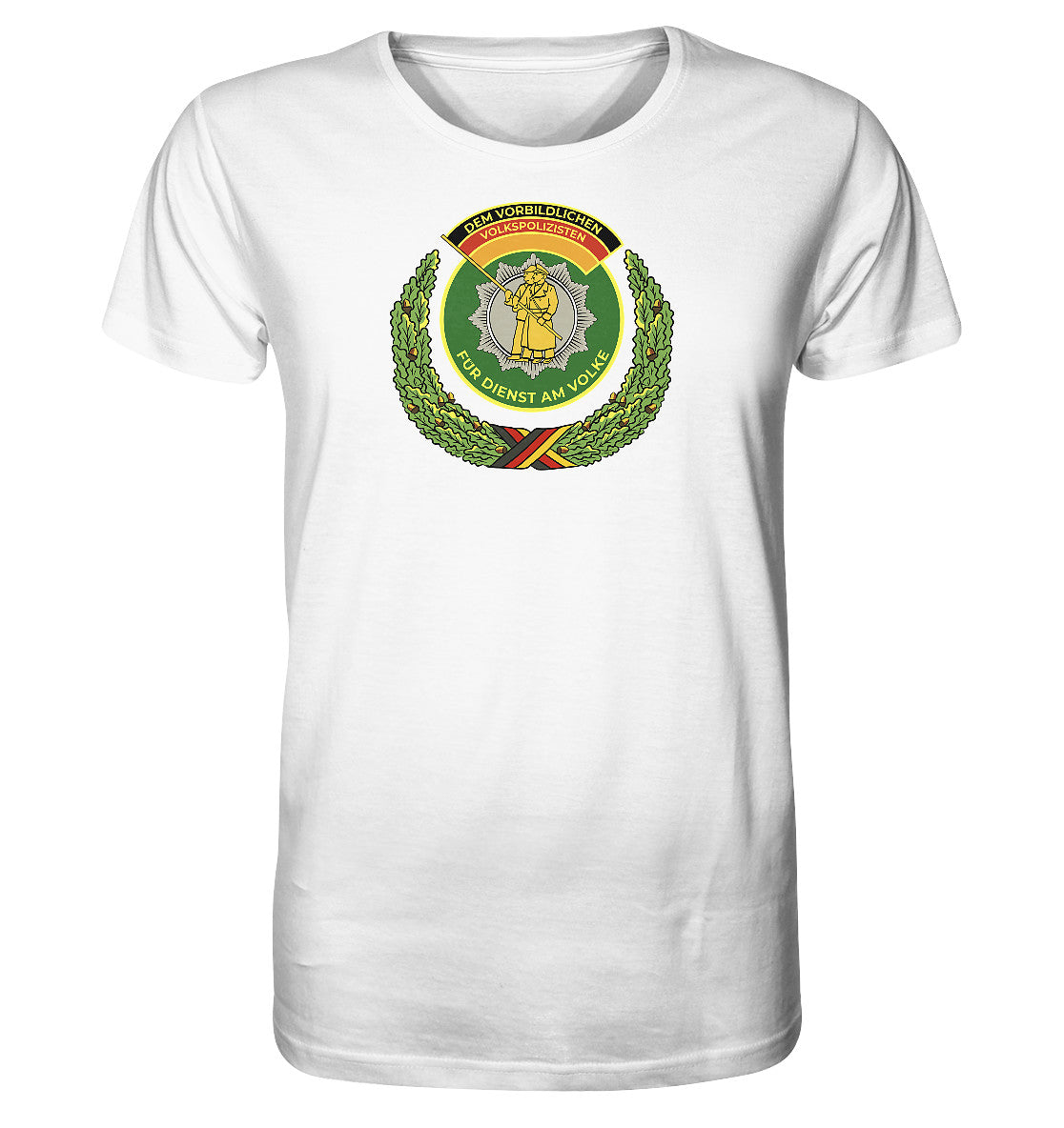 ORGANIC BIO SHIRT UNISEX • DEM VORBILDLICHEN VOLKSPOLIZISTEN (ABZEICHEN)